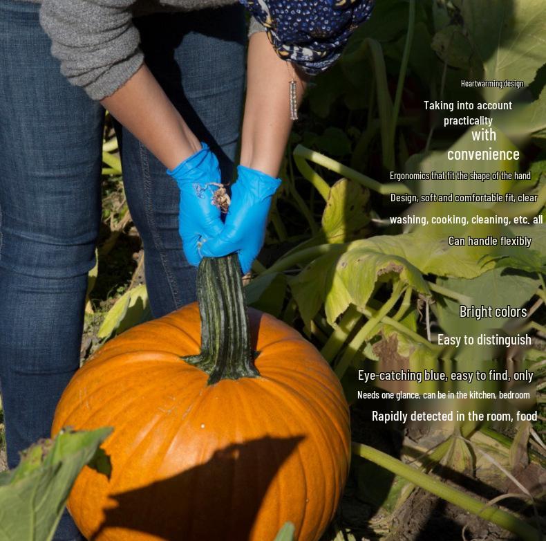 Yingke K88 Thickened Nitrile Gloves - Disposable, Food Grade, Anti-Slip, Oil-Proof for Lab, Beauty, Auto Repair, Chemicals, and Catering Use.