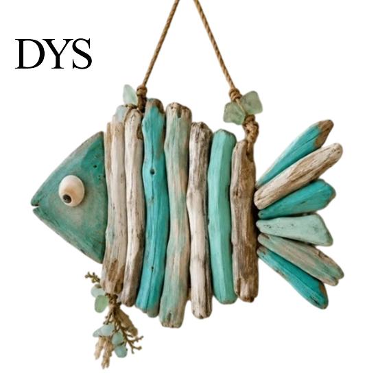 Cordless Wall Lighting Coastal Fish Pendant with Light, Fish/Turtle/Jellyfish/Dolphin/Octopus/Whale Shape, Resin Ocean Bedroom Bedside Light