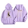 Unisex Casual Hooded Pullover Sweatshirt Long Sleeve Loose Fit Letter Print