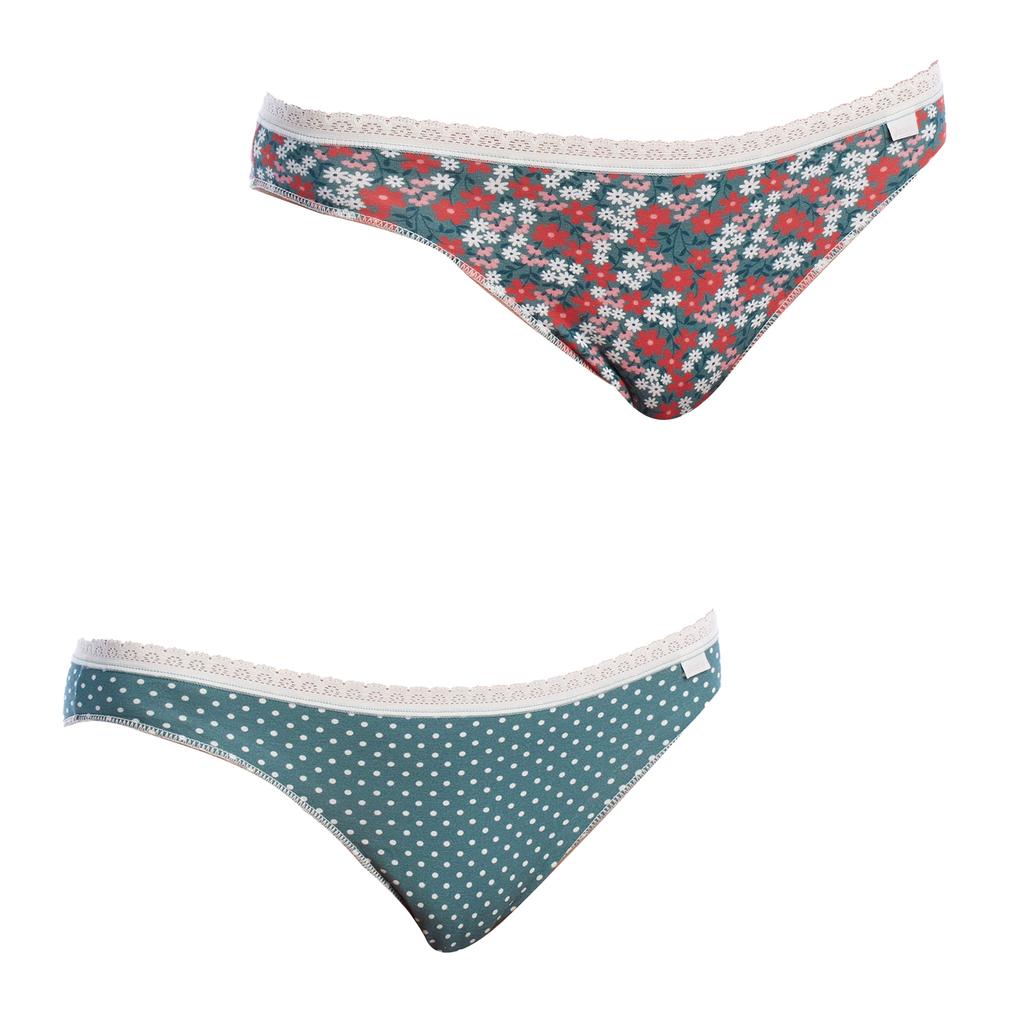 Pack 2 Braguitas Mini Coquettes Algodón 1032362 para Mujer