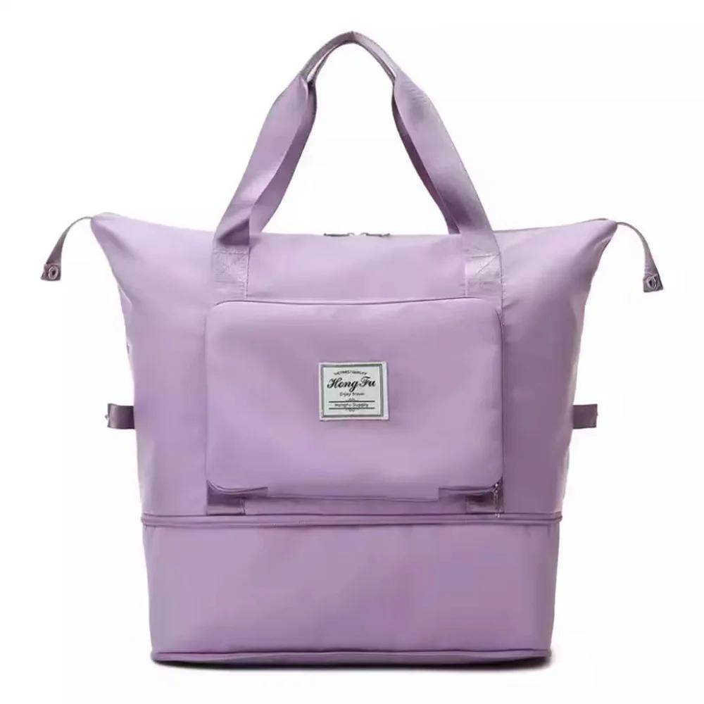 1 Stück Große Kapazität Wasserdicht Faltbar Reise Tasche Gepäck Tragetasche Damen Fitness Yoga Aufbewahrungstasche