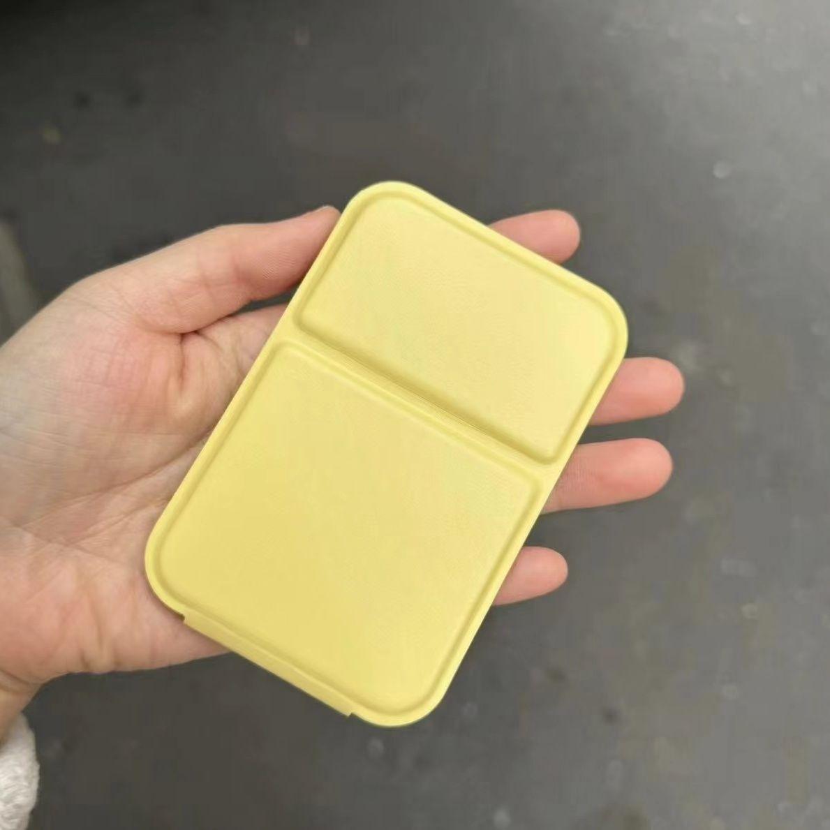 

Зеркало для макияжа, простое складное зеркало для студенческого общежития, настольное зеркало для туалетного столика, портативное зеркало жёлтый