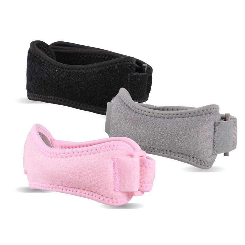 Breathable Silicone Knee Support Strap for Sports - Shock Absorption for Running, Cycling, Badminton, and Hiking