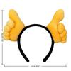 Plush Funny Gesture Headband Give The Thumbs-Up Hand Heart Plush Hairband Hair Ornament Party Dress Up Cosplay Hair Hoop