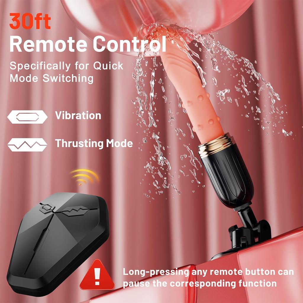Heated Remote Vibrator 10 G-Spot/Anal Modes 10 Vibrations Suction Cup Dual-Purpose Sex Toy Women Couples