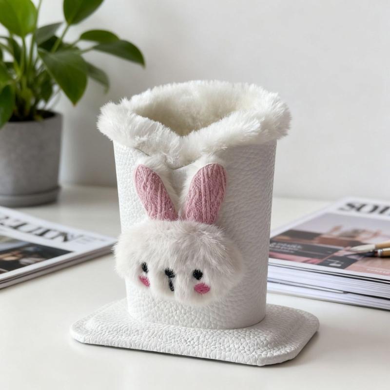 Soft Plush Materials Cartoon Design Glasses Holder For Desk Organization Eyeglasses Stand Desktop Decoration