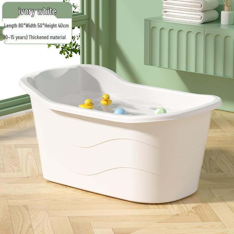 Large Infant & Child Soaking Bathtub - Full Body Bath Tub for Home