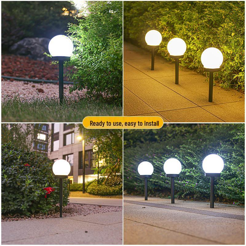 Outdoor Waterproof Solar Lawn Lamp - Decorative Garden Ground-Plug Light