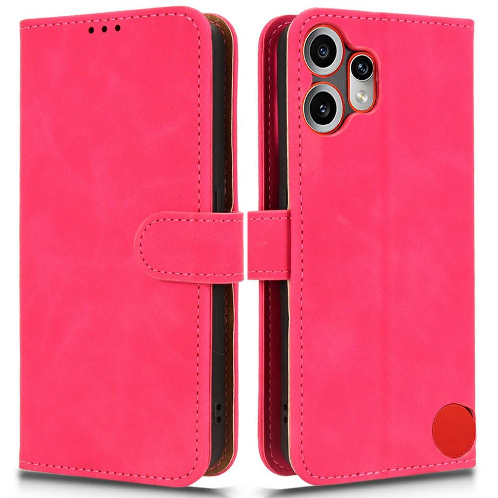 

Для Nothing CMF Phone 2 Pro Шкіряний Чохол з Ефектом Шкіри Протиударний Чохол-Гаманець Книжка для Телефону D