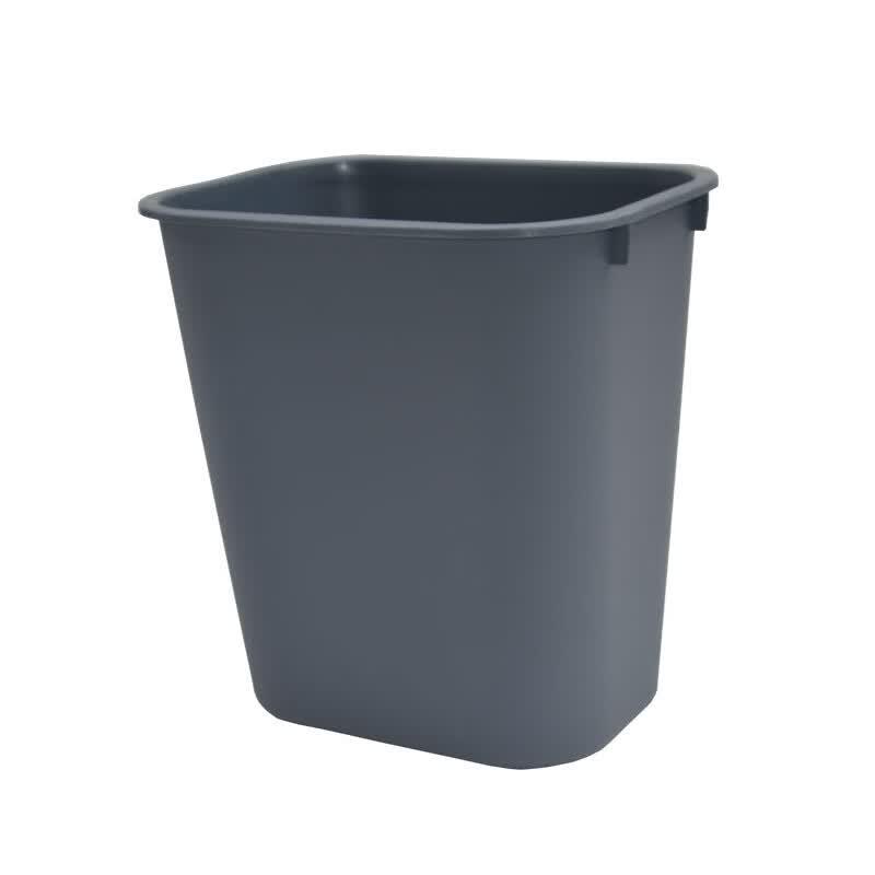 Rectangular Spring-Lid Trash Can