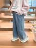 2025 New Spring Embroidered Toddler Girls' Loose Jeans