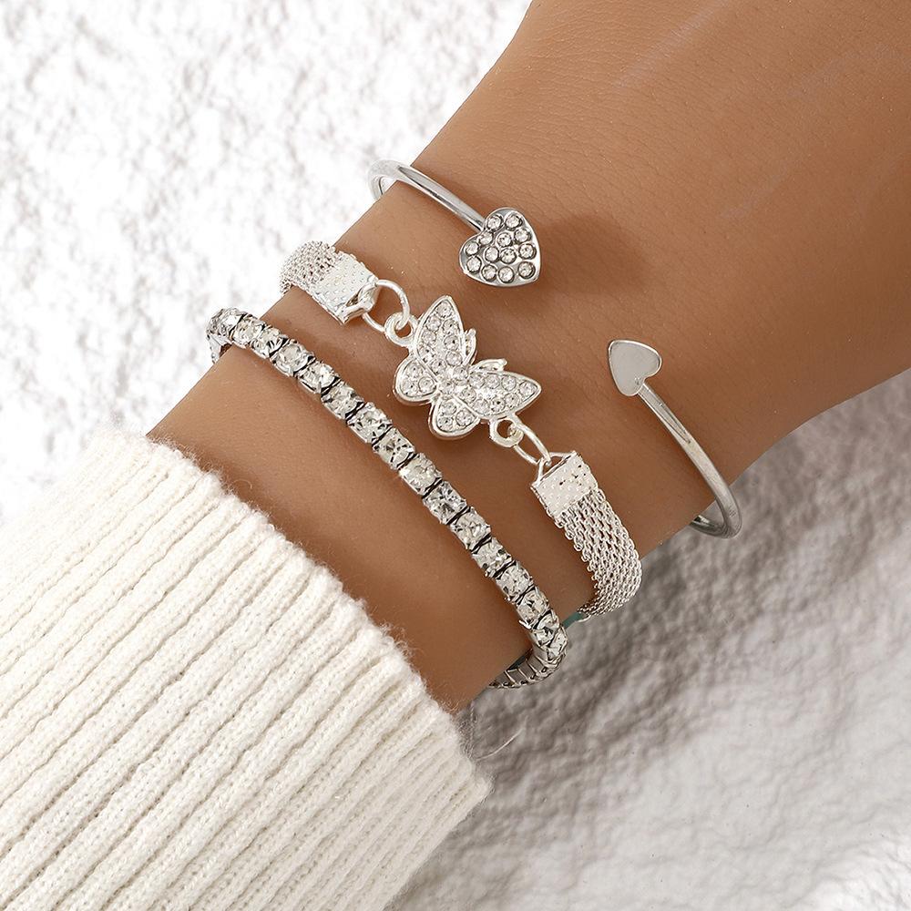Hot Sale Simple Infinite Symbol Styling Piece Set Bracelet Creative Word Bracelet Girl Jewelry