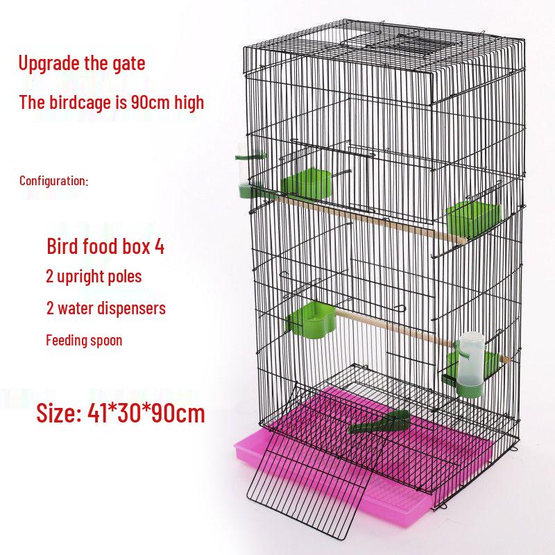 Large Parrot & Bird Cage for Budgies, Peonies, Wrens, Starlings & More