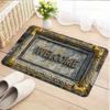 1PC Welcome Pattern Kitchen Rug Non-Slip Door Mat Pop Design Bathroom Rug Bath Mat Carpet for Home Sink Laundry Ecoreeree