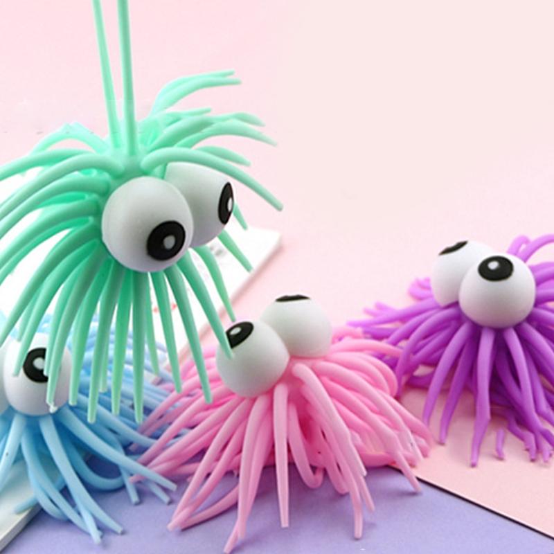Kids Sensory Ball Stress Relief Luminous Squeezy Toy Eye-Catching Party Supplies Vent Decompression Squeeze Balls