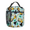 Borsa per Pasto Portatile Borsa Quadrata per Pasto Completamente Stampata Borsa per il Pranzo dei Bambini Borsa per Picnic della Scuola Elementare