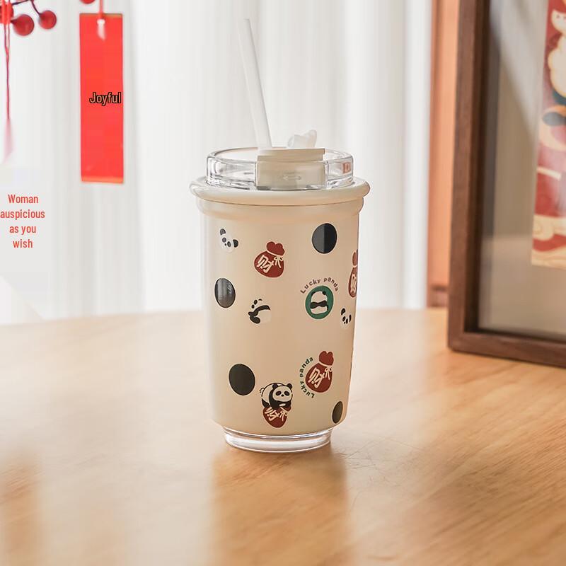 New Year Prosperity Panda Insulated Dual-Drink Mug