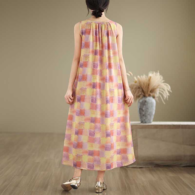 Summer Sleeveless Dress Long Dress