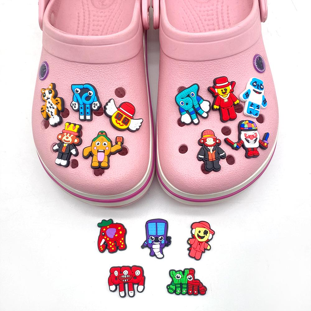 Set of 15 Brain Rot Detachable PVC Shoe Charms for Garden Shoes