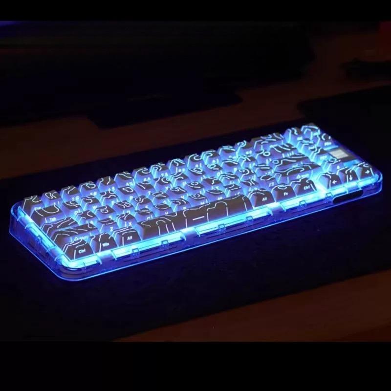 Xiaomi Contour 4.0 Side Engraved Keycap PBT Translucent 97 Key Gaming Mechanical Keyboard Key Cap White For Magnetic Switch F75 GMK87