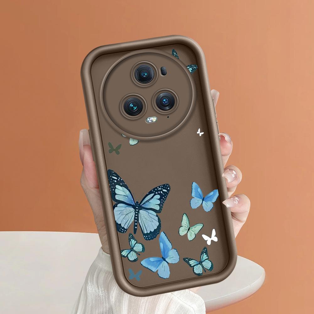 Myk Silikon Firkantet Stige Trykkmønster Telefondeksel Full Dekning Kamera Støtsikker Beskyttelse Gummideksel for Huawei Honor