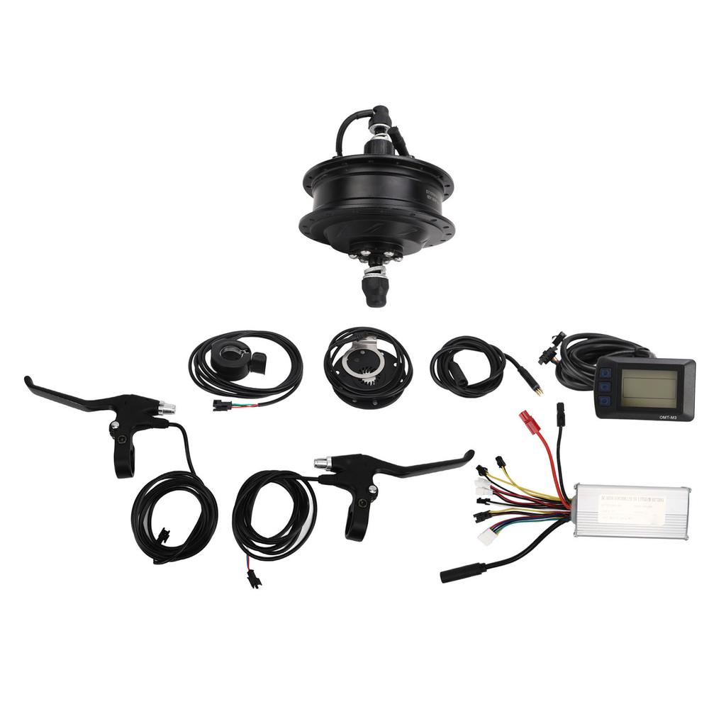 Electric Bike Conversion Kit 48V 500W Rear Drive Hub Motor M3 Display Meter Wheel Kit for Mountain Bikes