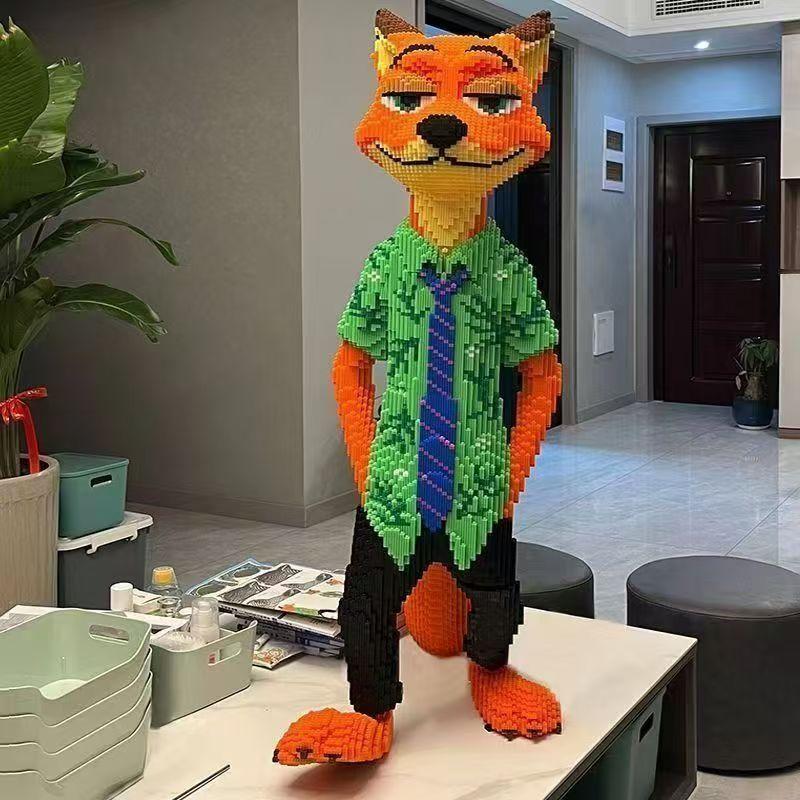 5689Pcs Fox Building Block Series 3D Children's Puzzle Assembly Toy Decoration Gift Present