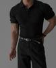 Baulopeulodeogteu Rib Collar Short Sleeve Knit [Black]