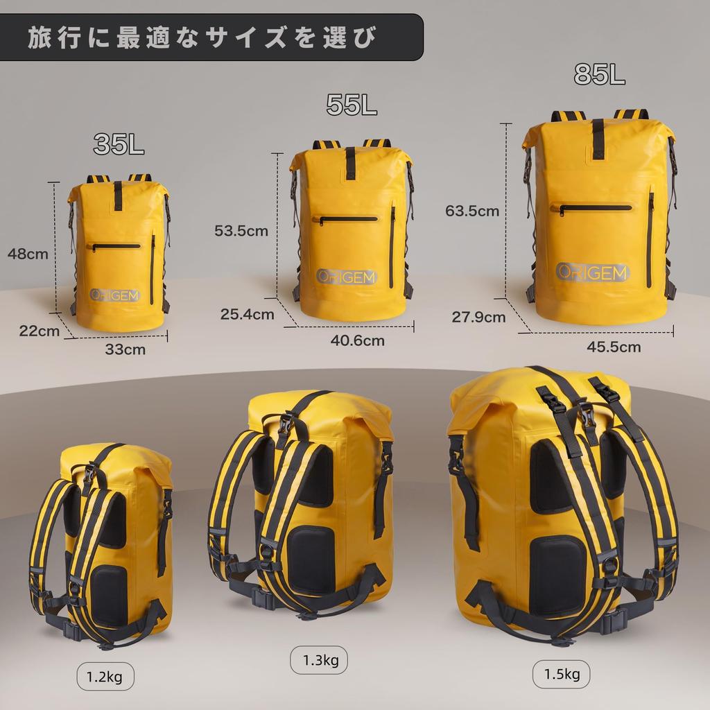 Dry Bag Waterproof Bag Large Capacity Fully Waterproof Backpack New Material Foldable Waterproof Dustproof 3 Colors Mountaineering Travel Hiking