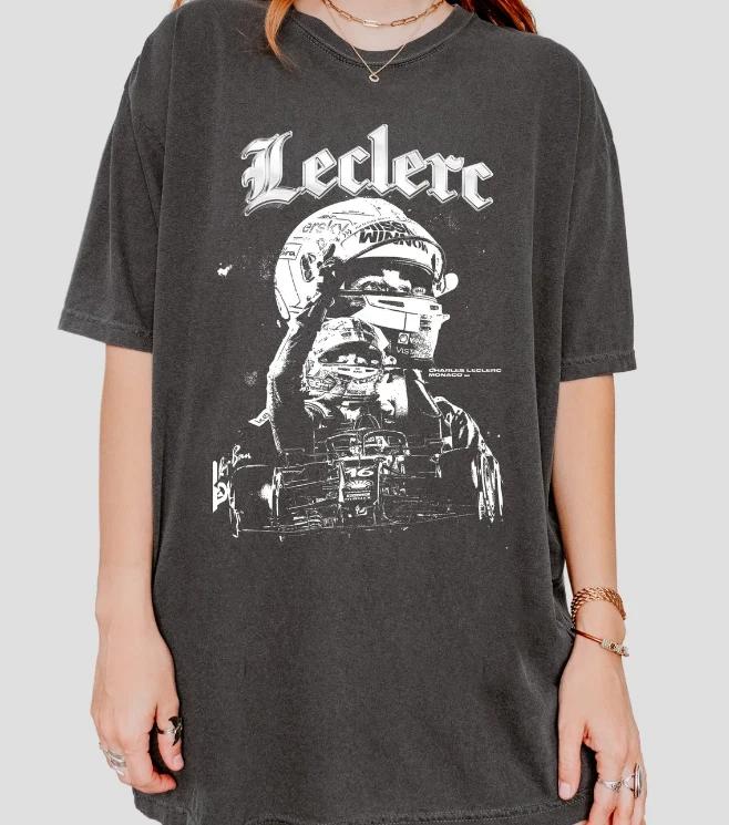F1 Charles Leclerc Grunge Vintage Style Unisex T-shirt 3XL