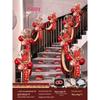 Tinsel Wedding Room & Stair Décor Set with Balloons - Bride & Groom's Side Decoration Kit
