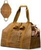 ONETIGRIS Firewood Canvas Camping Cotton Large Extra Abrasion Water Lightweight Camping Gear 100 X 80 Cm Bag, 2-Way Bag, Multi-Purpose Bag, 100%
