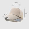 Cappello a visiera retrattile con protezione solare traspirante ad asciugatura rapida, unisex, per esterni, con visiera, a rete, per primavera ed estate