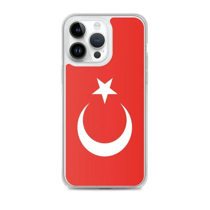 Funda iPhone - Drapeau Turquie - iPhone 14 Pro Max - Souple - Multicolore - Vertical