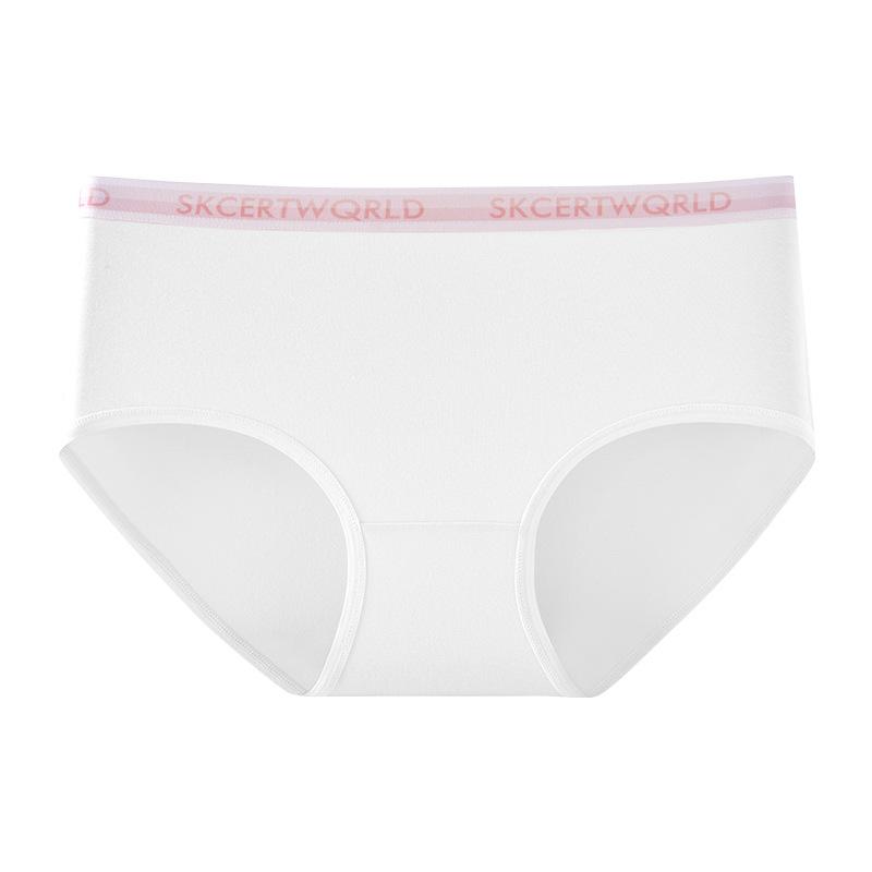 

Female Spring and Autumn Sexy Comfortable Breathable Pure Cotton Antibacterial No Trace Sports Briefs M белый