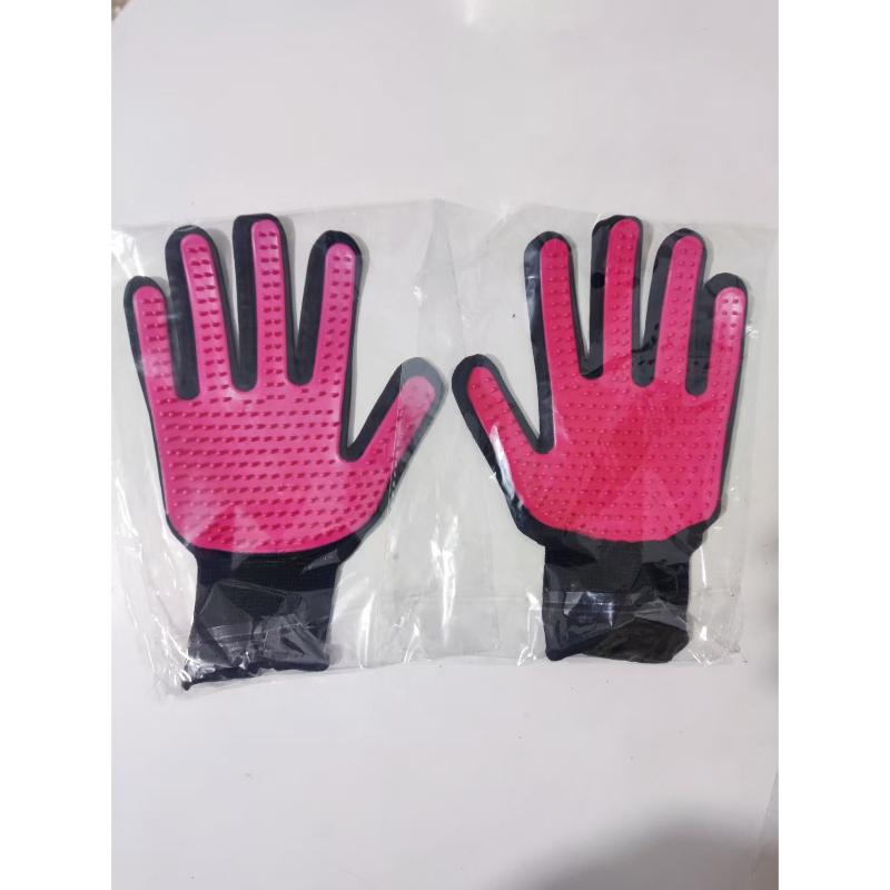 Silicone Pet Grooming Gloves Animal Hair Comb Massage Bath Cleaner Pet Supplies Suitable for Cats Dogs and Animals with Shedding Fur Pets Mittens