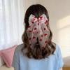 Fashion Sweet Hair Clips Big Bows Spring Clip Hairpins Half-Up Hairstyles Heart Shape Hair Barrettes Valentines Day Gift