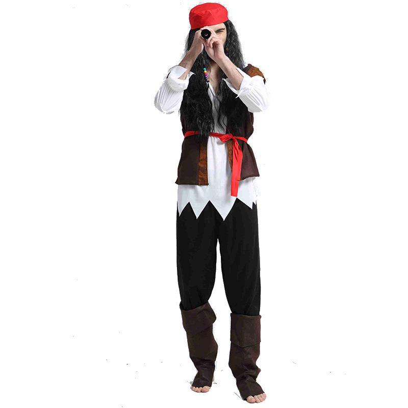 Adult Caribbean Pirate Cosplay Halloween Costume