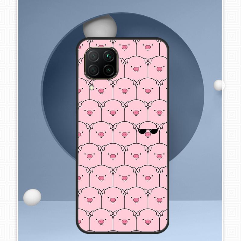 Cute Pink Pig For Huawei Nova Y72 Y90 Y61 Y91 Y60 Y70 12s 12i 11i 8i 9 10 SE P20 P40 Lite P60 P30 Pro Case