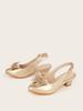 New 2025 Kids Sandals High Heel Pointed Toe Butterfly Knot Shoes for Girls Age 7-12 Children's Single Shoes Comfortable Footwear