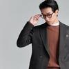 BAOXINIAO Men's Slim-Fit Double-Breasted Suit Jacket