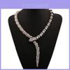 Animal Snake Chain Necklace With Alloy Pendant For Retro Vintage Jewelry Style