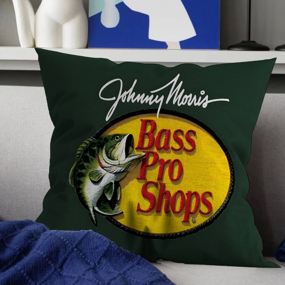 Fishing Brand BassProshops Cushion Cover Decorative Pillow Sofa Home Decor Case Pillow Cases