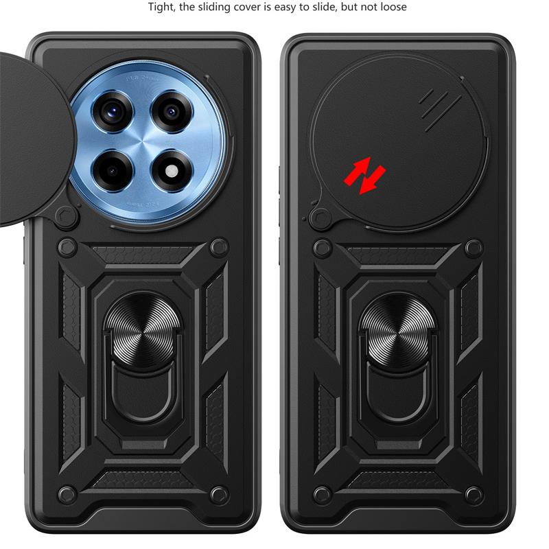 Armor Case for OnePlus 12 One Plus 12R 11 11R Cover Lens Protection with Ring Magnetic Holder Business Full Protection Cover