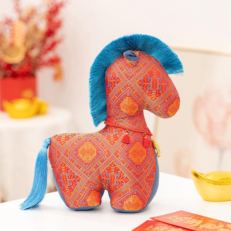 Horse Mascot Rich Cloth Horse Plush Toy New Year's Doll Doll Company Annual Meeting Gift