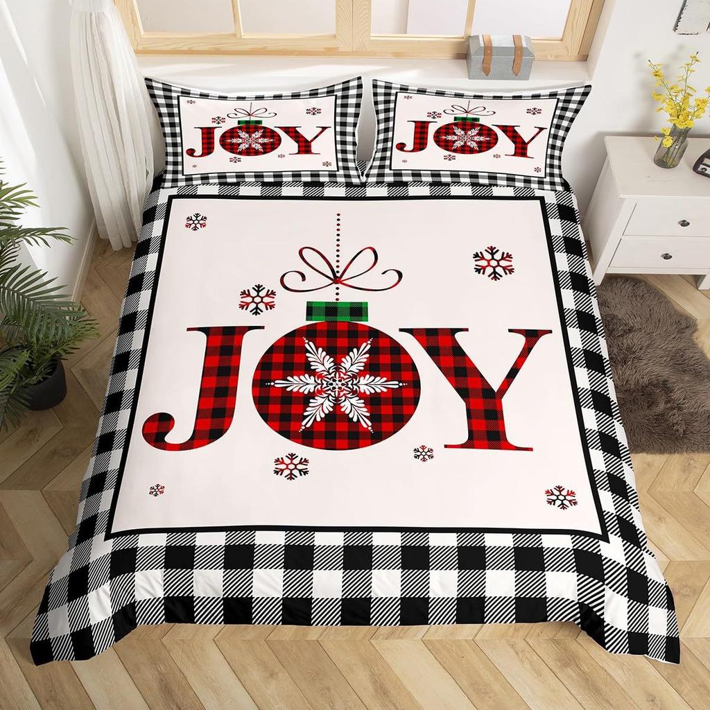 Christmas-themed Down Comforter Set Bedding Set 3-piece Duvet Cover Set