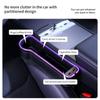 YZ multifunctional Cup Holder Gap Storage box Car Seat Gap QC3.0 USB 7 Colours Changing LED Charging Auxiliary for Vehicles