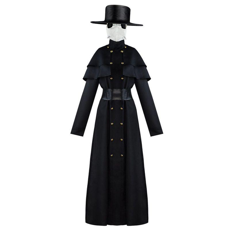 Plague Doctor Cosplay Costume, Crow Costume, Dark Dungeon Hero Costume, Performance Costume, Plague Doctor Halloween