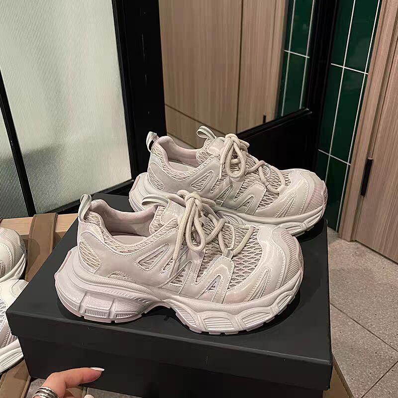 

Big head and platform dad shoes for women 2025 summer new mesh breathable kapibara lightweight running sports shoes 42 шампанского