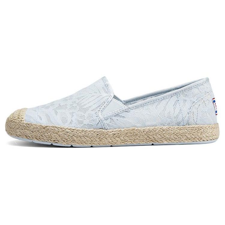 Skechers Flexpadrille Lace Slip-On Flat Shoes New Chinese Style Breathable Casual Shoes Women flats Gray 113025-GRY 35